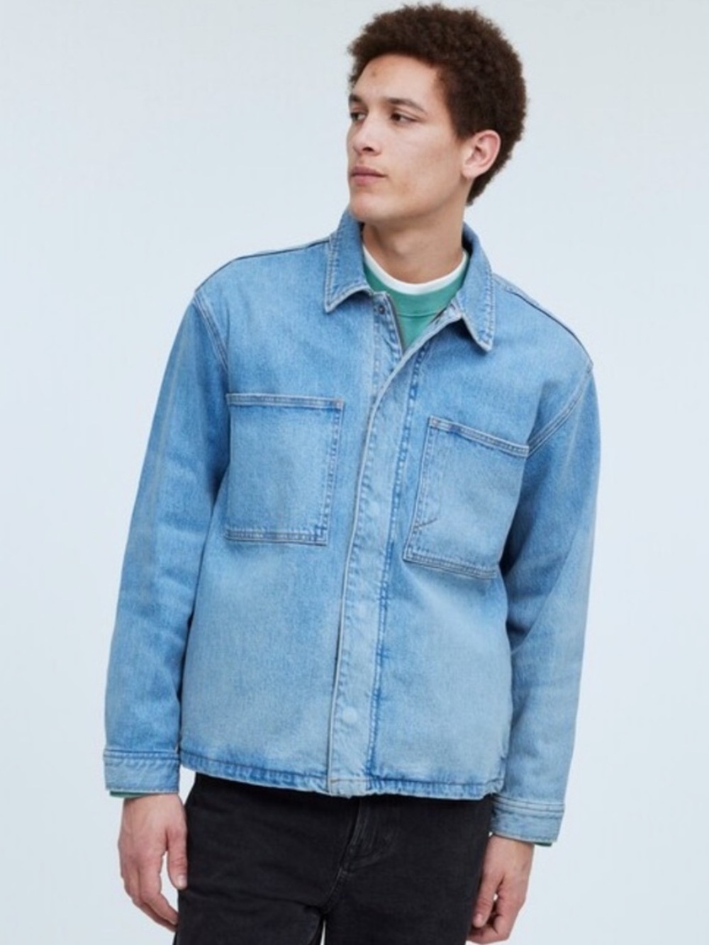 Madewell Blue Denim Shirt Jacket